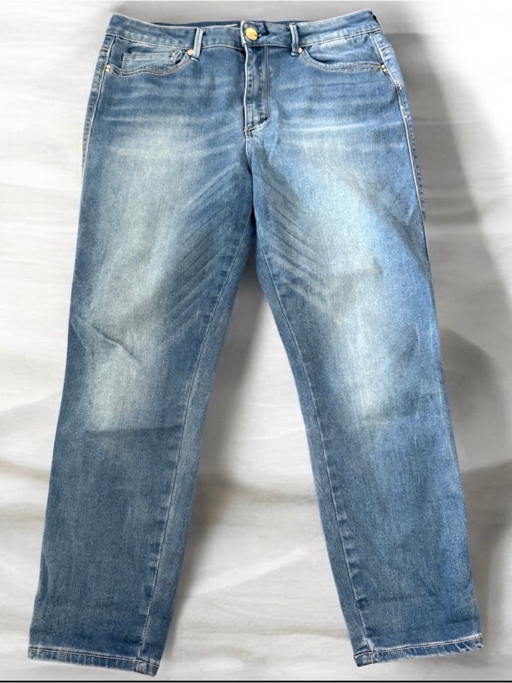 Seven7  High Rise Comfortable Stretch Jeans Light Blue Sz 14